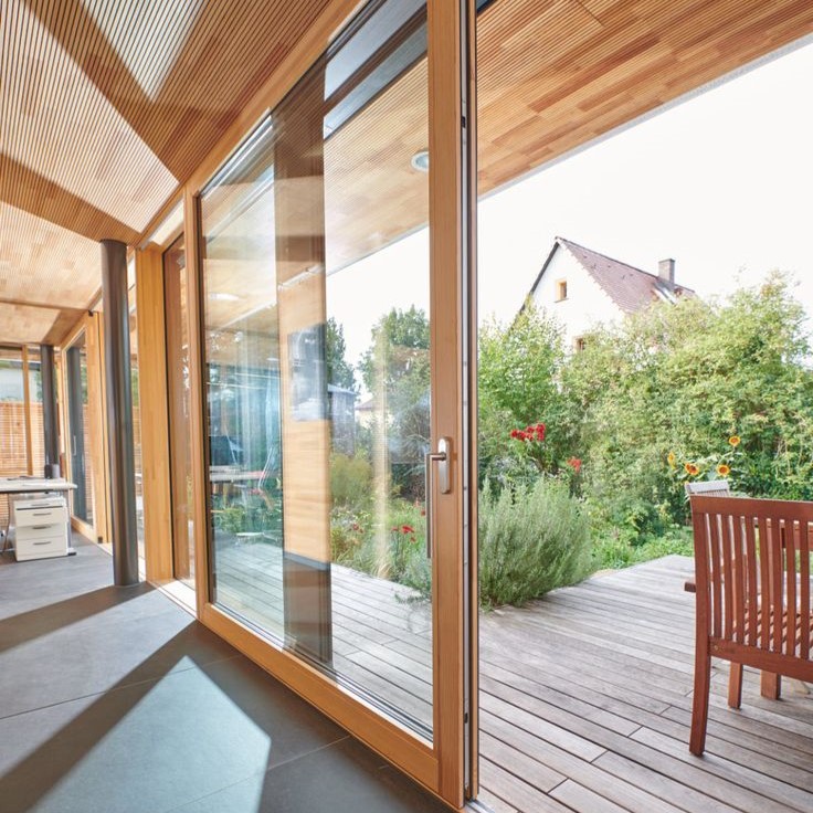 ترکیب چوب و آلومینیوم در پنجره