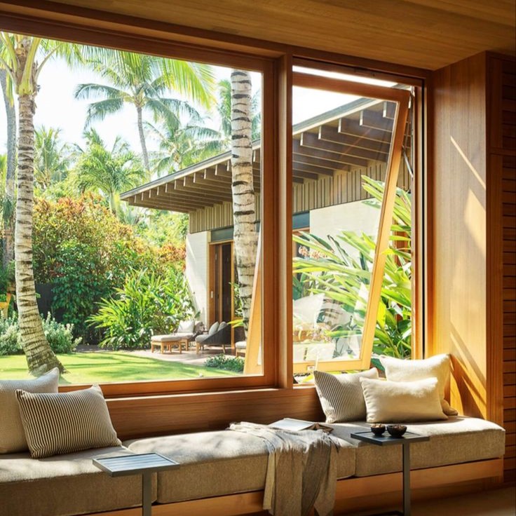 ترکیب چوب و آلومینیوم در پنجره