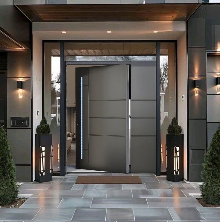 درب آلومینیومی با طراحی مینیمال