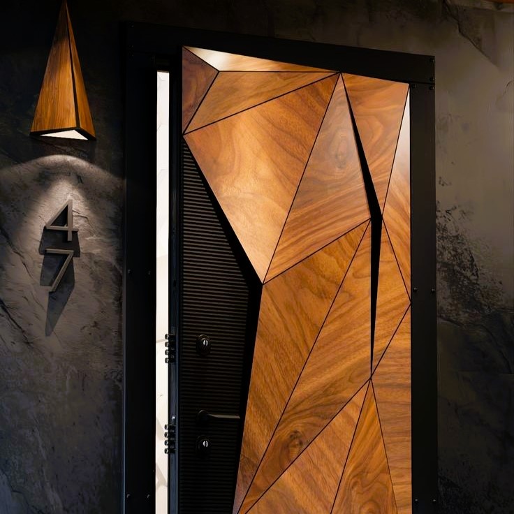 درب آلومینیومی با نورپردازی داخلی