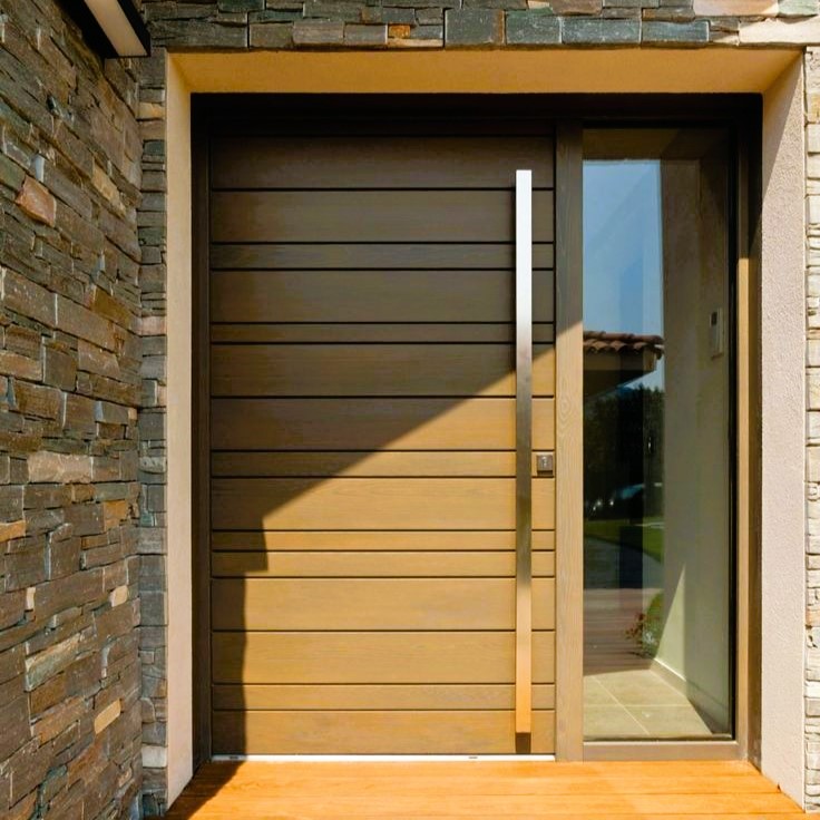 درب آلومینیومی طرح چوب مدرن