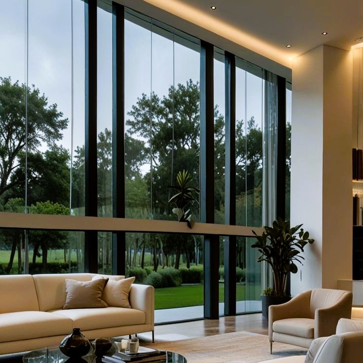 پنجره آلومینیومی الکتروکرومیک هوشمند