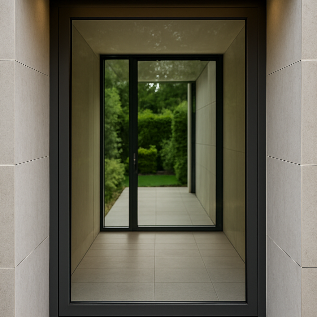 درب آلومینیومی با فریم‌مخفی