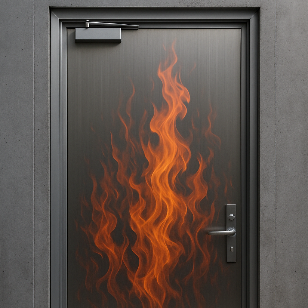 درب آلومینیومی ضد حریق