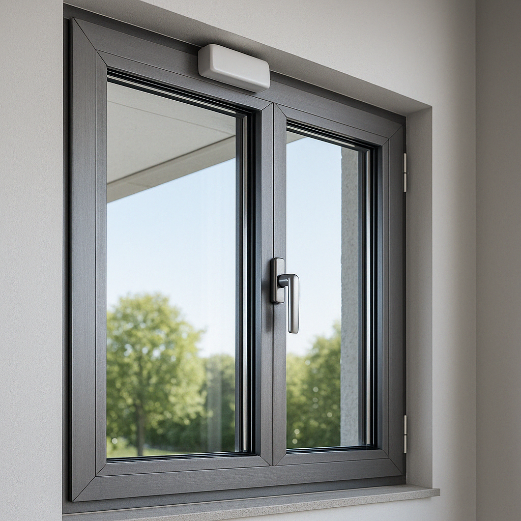 پنجره آلومینیومی با سنسور