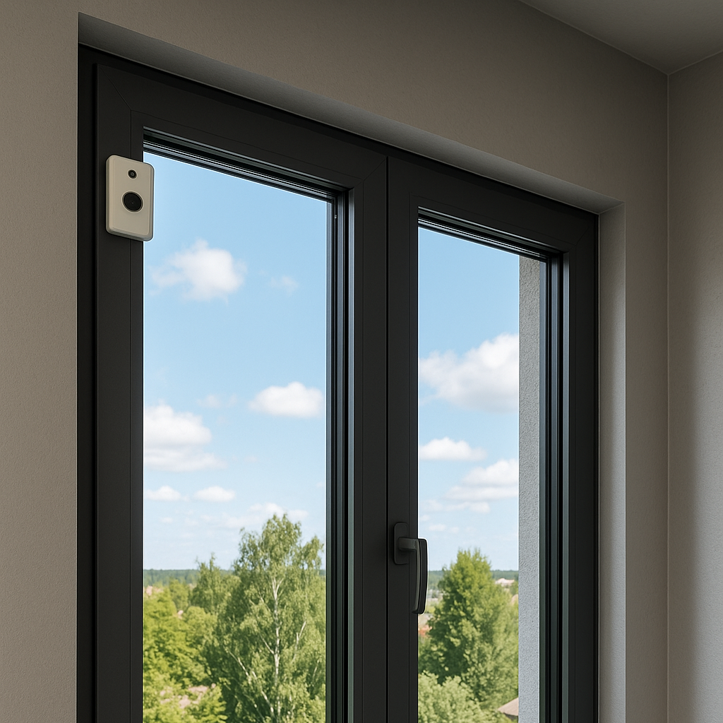 پنجره آلومینیومی با فتوسل