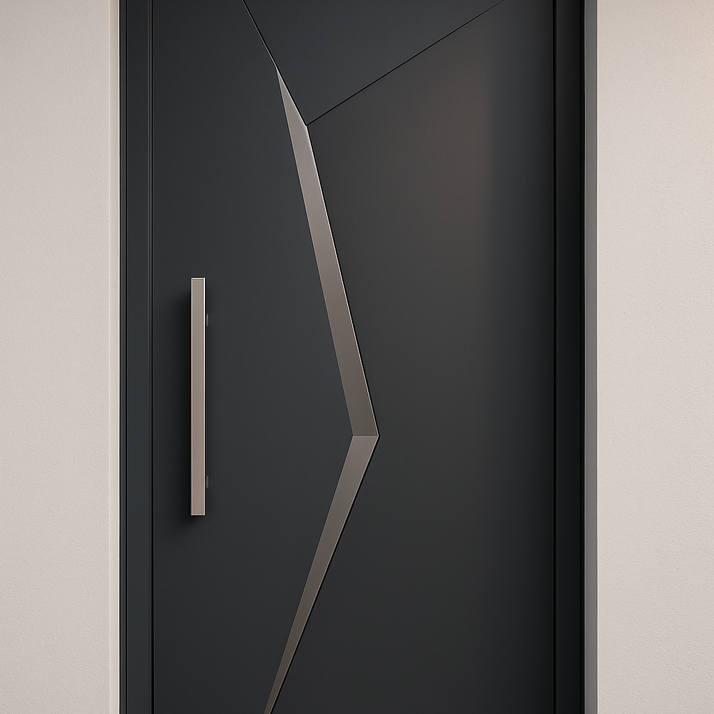 درب آلومینیومی با طراحی مدرن