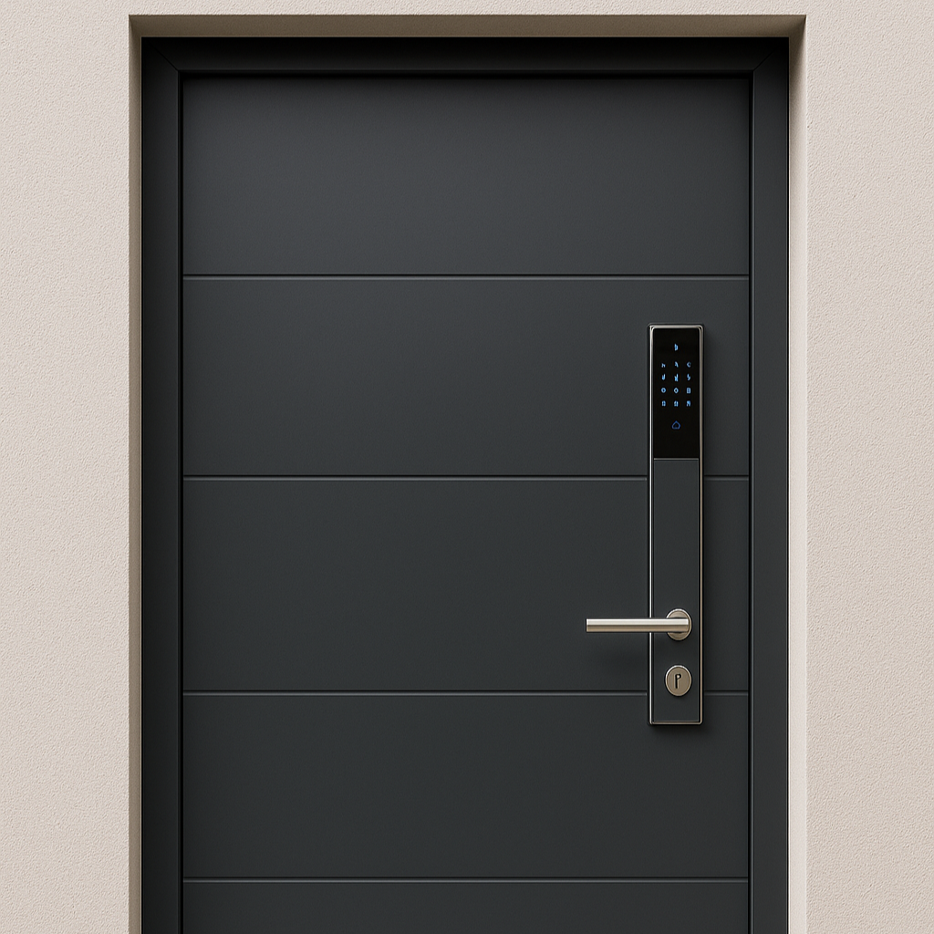 درب آلومینیومی با کنترل دیجیتال