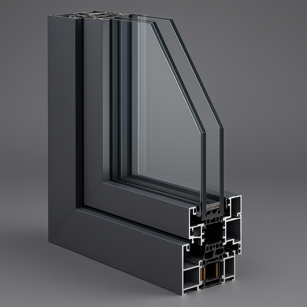 پنجره آلومینیومی ترمال‌بریک پیشرفته