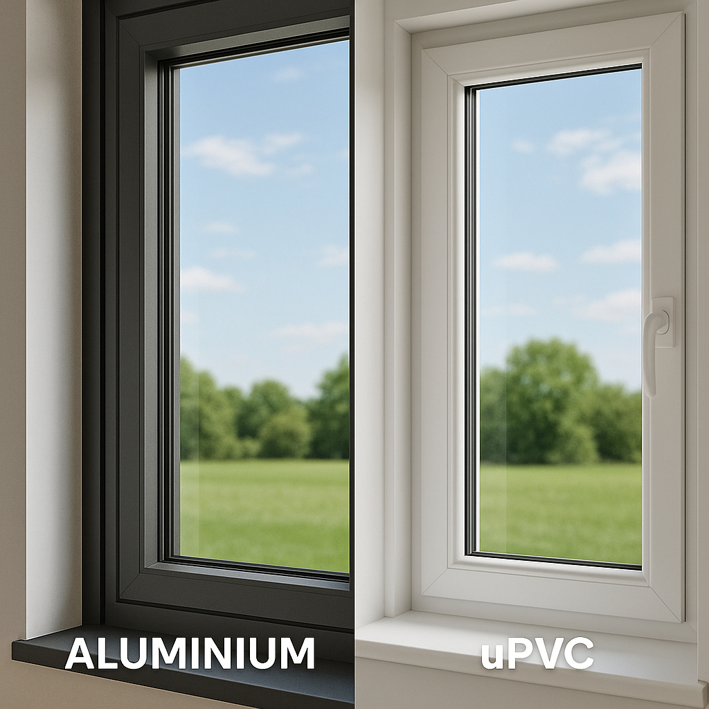 مقایسه پنجره آلومینیومی و پنجره UPVC از نظر طراحی و عملکرد
